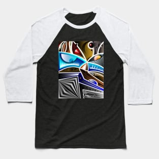 Abstract faces Baseball T-Shirt